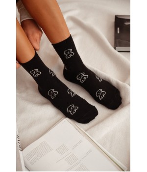 Жіночі гладкі шкарпетки milena szczeniaczki 002.155 37-41