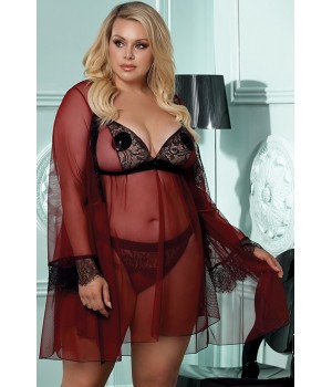 Комбінація anais Arabella Бордово-черный 3XL/4XL(XL+) XXXL/4XL