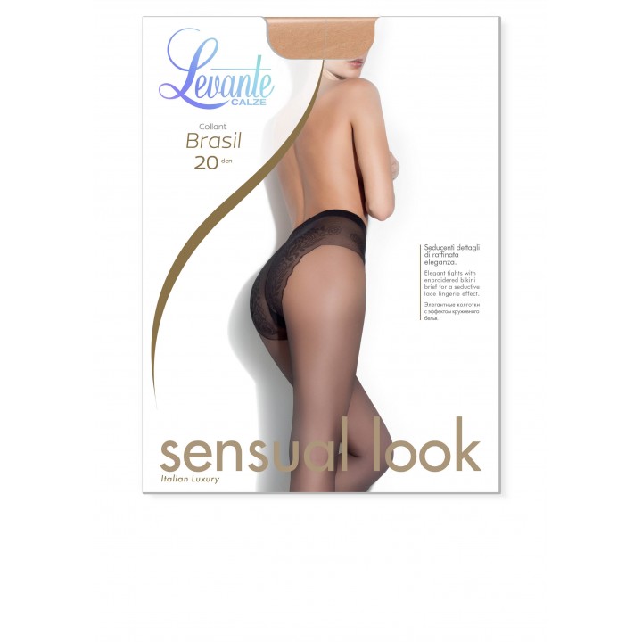 Класичні жіночі колготки жін. LEV BRASIL 20 L0168K, р.4, daino