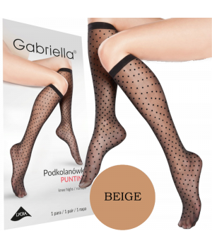 Жіночі гольфи в горох gabriella knee high puntina 20 den ONE SIZE