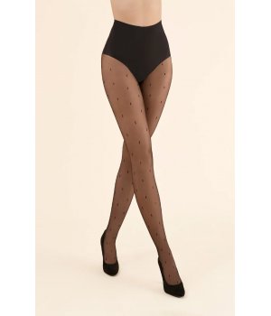 Жіночі колготки з візерунком gabriella navel 20 den