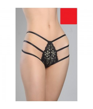 Трусики жіночі труси стрінги, G-стрінги ORO STR-508 rosso L/XL