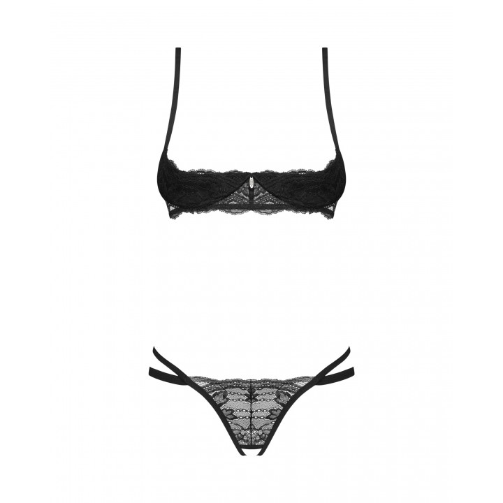 Комплект obsessive Nutris 2-pcs crotchless set XL/2XL