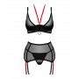 Комплект obsessive Glandez garter belt set XL/XXL