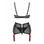 Комплект obsessive Glandez garter belt set XL/XXL