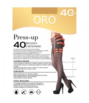Корекційні жіночі колготки корегуючі ORO PRESS-UP 40 DEN natural 3