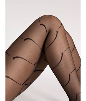 Жіночі колготки з узором Fiore black swan 4