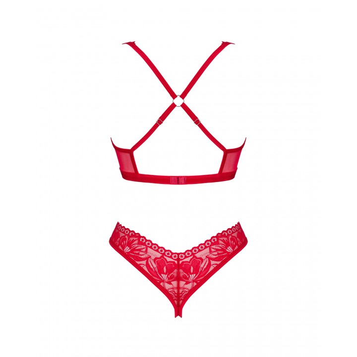 Комплект obsessive Lacelove set otwarty M/L
