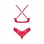 Комплект obsessive Lacelove set otwarty M/L