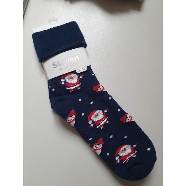 Жіночі гладкі шкарпетки махрові Steven art 030 w20 B 35-37