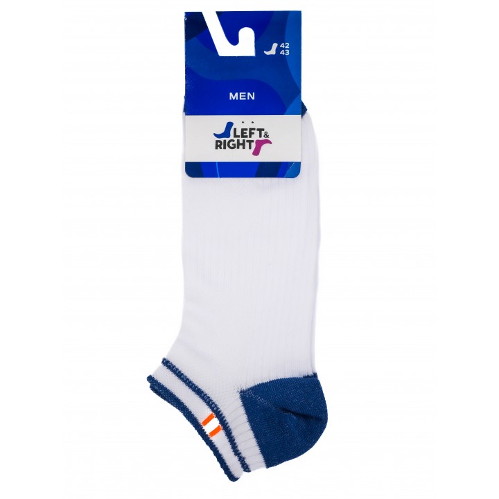 Шкарпетки чол. Л&П 222 (короткі), р.42-43, 03 т.сірий-чорний