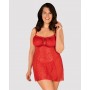 Комплект obsessive Blossmina chemise 4XL/5XL