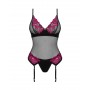 Комплект obsessive Rosenty corset XL/XXL