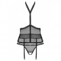 Комплект obsessive Strapelie corset & thong S/M