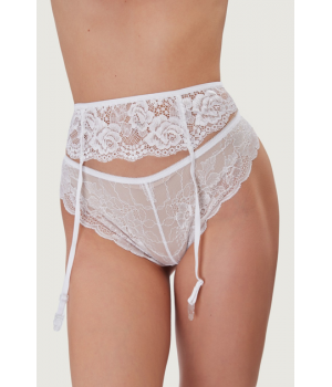 Пояс для панчох Жіночий панчіх ORO CNT-401 bianco S/M