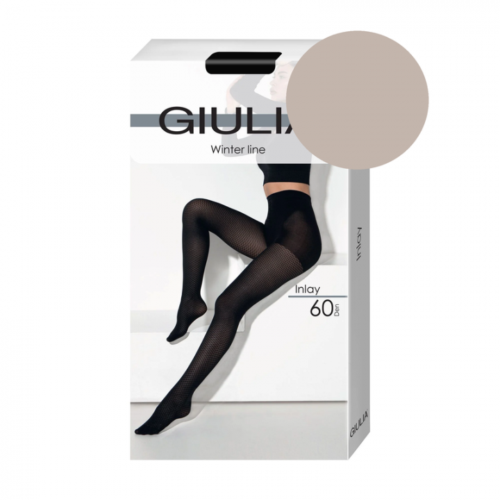 Жіночі колготки з візерунком giulia inlay 60 model 8 4