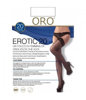 Панчохи жіночі ORO EROTIC 20 DEN bianco 3/4