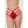 Трусики жіночі труси стрінги, T-стрінги ORO STR-515 rosso/nero L/XL