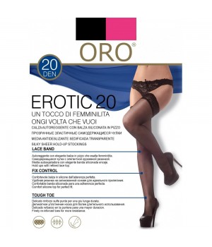 Панчохи жіночі ORO EROTIC 20 DEN rosa nero 3/4
