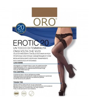 Панчохи жіночі ORO EROTIC 20 DEN visone 1/2