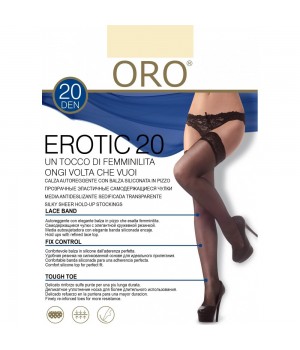 Панчохи жіночі ORO EROTIC 20 DEN light beige 1/2