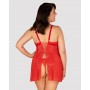 Комплект obsessive Blossmina chemise 6XL/7XL
