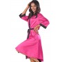 Пеньюар anais Magenta long robe Малиновый с черным XXL/XXXL