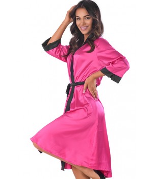 Пеньюар anais Magenta long robe Малиновый с черным S/M