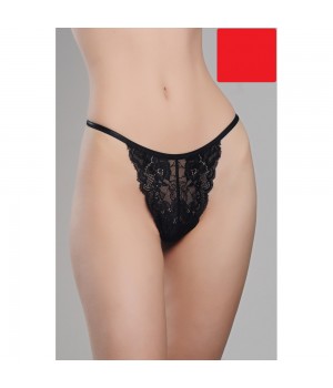 Трусики жіночі труси стрінги, T-стрінги ORO STR-504 rosso L/XL