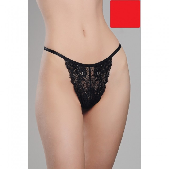 Трусики жіночі труси стрінги, T-стрінги ORO STR-504 rosso L/XL