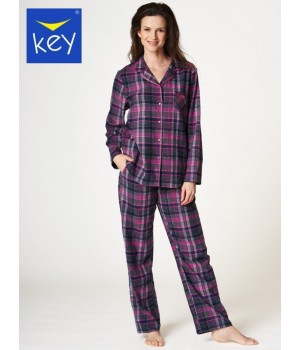 Піжама жіноча фланелева Key LNS-440