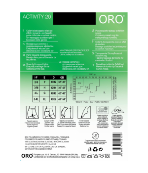 Колготки жіночі ORO ACTIVITY 20 DEN nero 5
