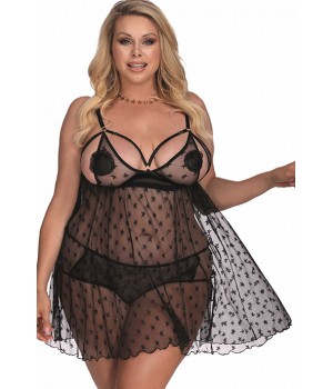 Комбінація anais Yulia Черный 5XL/6XL(XXL+)