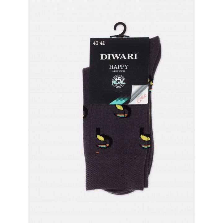 Шкарпетки чол. DW HAPPY 17С-151СП, р.29, 081 темно-сірий