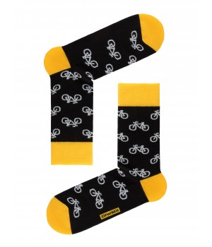 Шкарпетки чол. HAPPY 17С-151СП, р.25, 057 чорний-жовтий