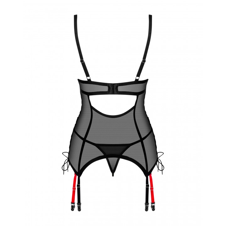 Комплект obsessive Glandez corset XL/XXL