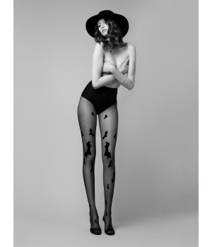 Жіночі колготки з узором fiore hello gotham 20 den