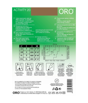 Колготки жіночі ORO ACTIVITY 20 DEN visone 5