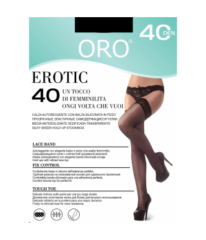 Панчохи жіночі ORO EROTIC 40 DEN nero 1/2