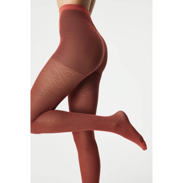 Жіночі колготки з візерунком giulia tracery cubes 90 model 5 3