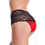 Шорти жіночі труси бріфи ORO 2215 Giovana rosso XXXL