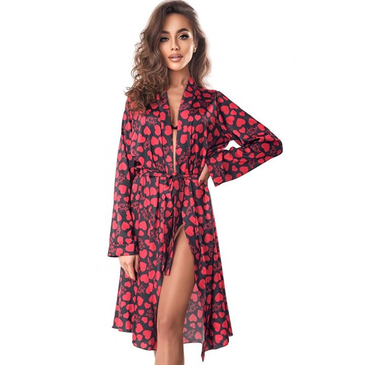 Пеньюар anais Morgan one robe Черно-красный L/XL