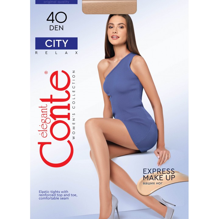 Класичні жіночі колготки жін. CE CITY 40, р.2, Nero