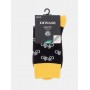 Шкарпетки чол. HAPPY 17С-151СП, р.29, 057 чорний-жовтий