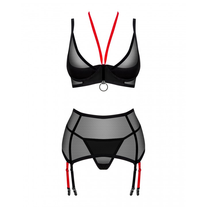 Комплект obsessive Glandez garter belt set M/L