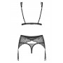 Комплект obsessive Firella 2-pcs set black L/XL