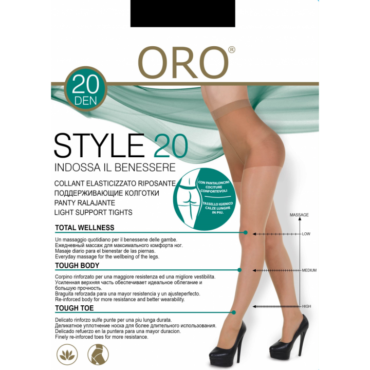 Колготки жіночі ORO STYLE 20 DEN nero 4