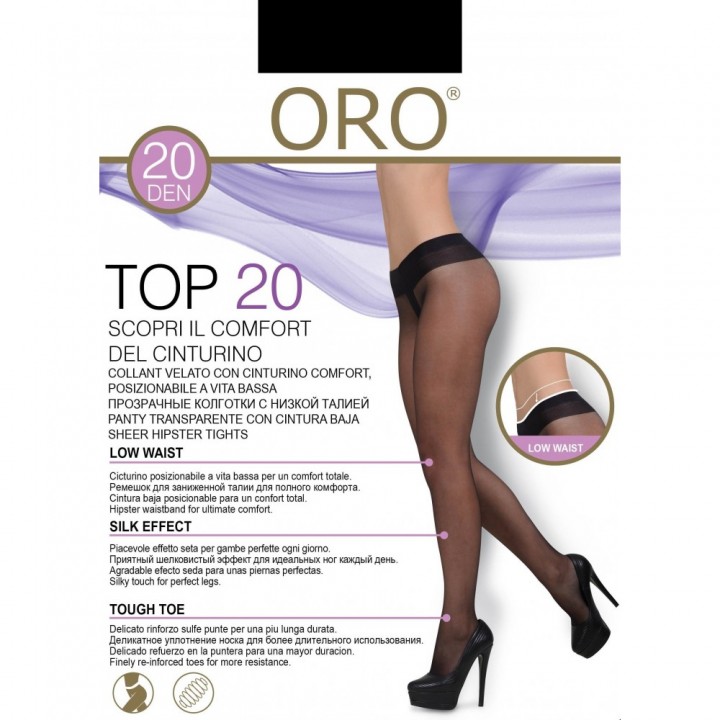 Колготки жіночі ORO TOP 20 DEN nero 4