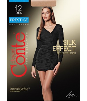 Класичні жіночі колготки жін. PRESTIGE 12, р.4, Mocca