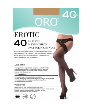 Панчохи жіночі ORO EROTIC 40 DEN visone 1/2